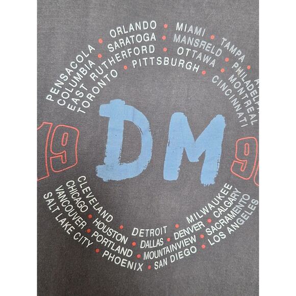 Depeche Mode World Violation Tour 1990 Vintage Band T-Shirt XL Black Tee - Picture 5 of 8